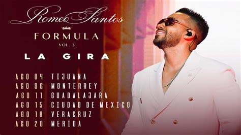 Romeo Santos fechas de gira 2024 2025. Romeo。